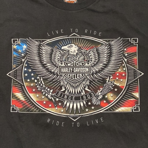 Harley-Davidson Patriotic Logo T-Shirt from Cave Creek Arizona - XL - Picture 3 of 6